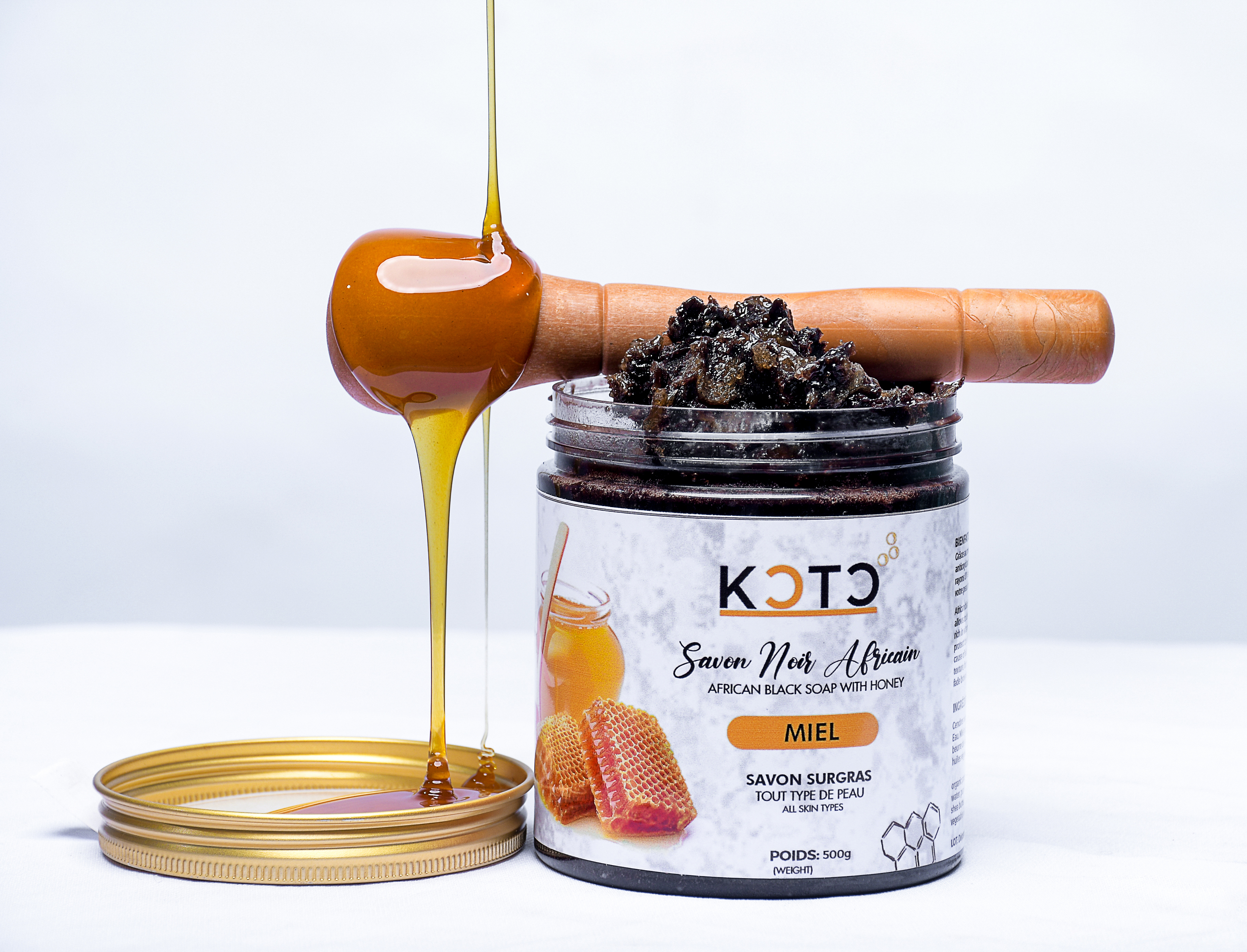 Savon noir africain KÔTÔ miel
